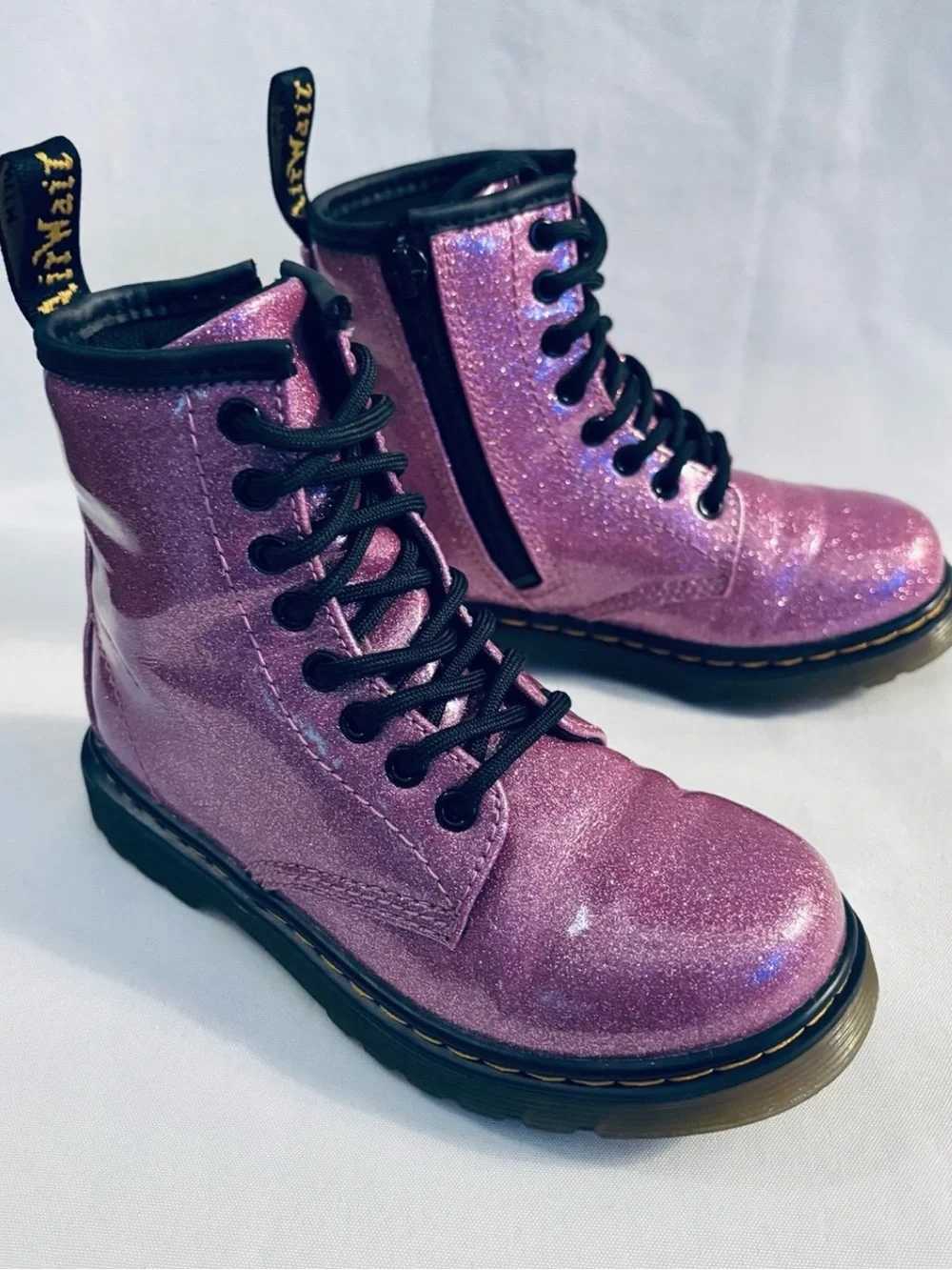 Dr. MARTENS 1460 Pink Glitter Boots